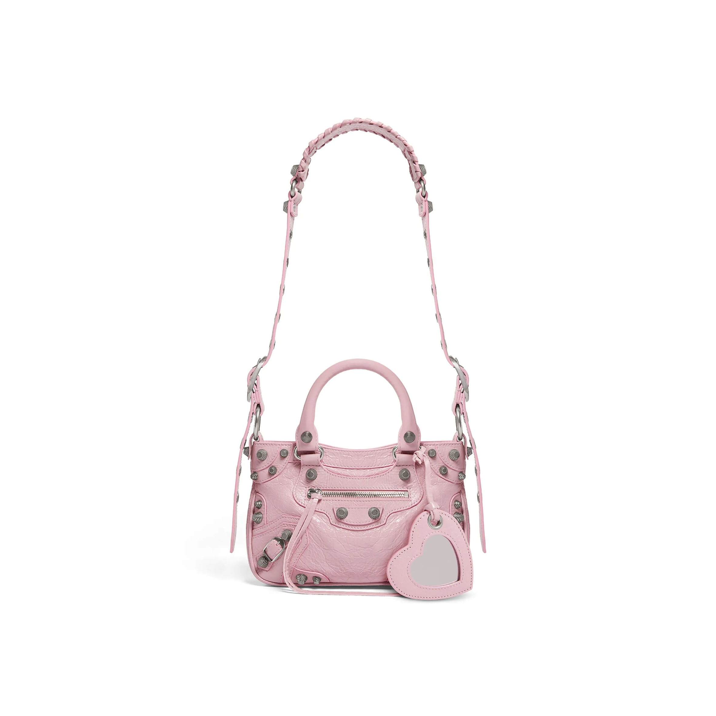 Ba*len*cia*ga neo cagole shoulder bag in light pink 7515231vg9y6904 (29.2*23.8*5cm)